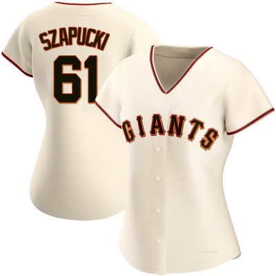 Women's Thomas Szapucki San Francisco Giants Authentic Cream Home Jersey