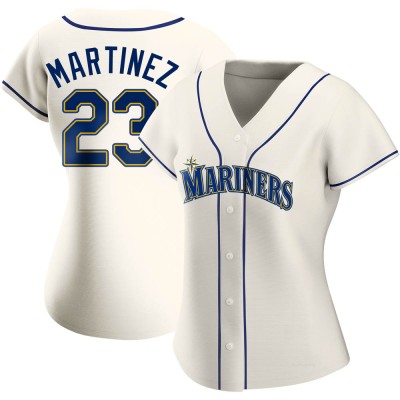 Women's Tino Martinez Seattle Mariners Authentic Cream Alternate Jersey