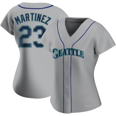 Women's Tino Martinez Seattle Mariners Authentic Gray Road Jersey