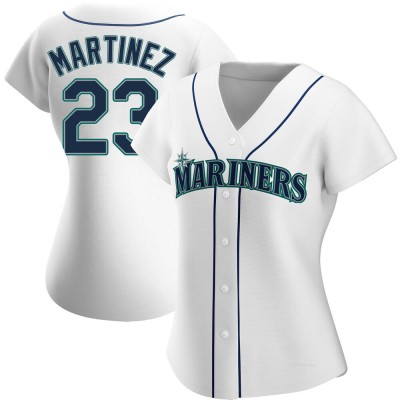 Women's Tino Martinez Seattle Mariners Authentic White Home Jersey