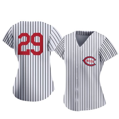 Women's TJ Friedl Cincinnati Reds Authentic White 2022 Field Of Dreams Jersey