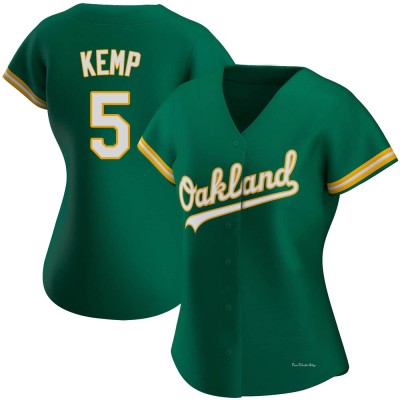 Women's Tony Kemp Oakland Athletics Authentic Green Kelly Alternate Jersey