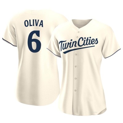 Women's Tony Oliva Minnesota Twins Authentic Cream Alternate Jersey