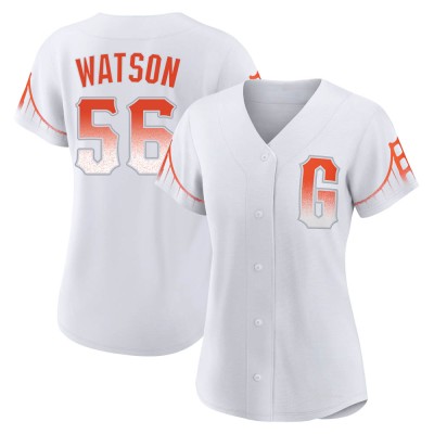 Women's Tony Watson San Francisco Giants Authentic White 2021 City Connect Jersey