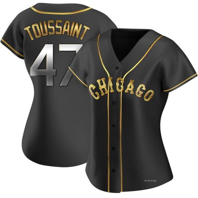 Women's Touki Toussaint Chicago White Sox Replica Black Golden Alternate Jersey