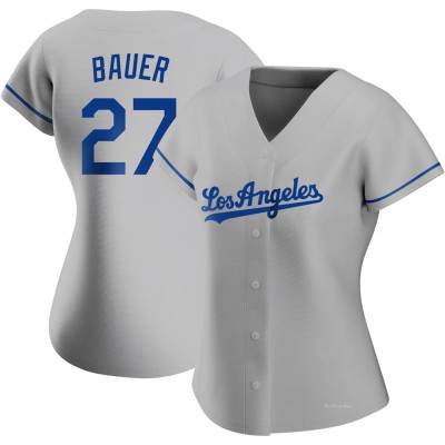 Women's Trevor Bauer Los Angeles Dodgers Authentic Gray Road Jersey