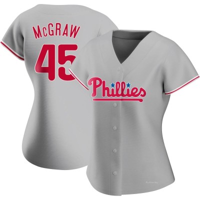 Women's Tug McGraw Philadelphia Phillies Authentic Gray Road Jersey