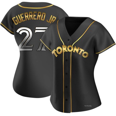 Women's Vladimir Guerrero Jr. Toronto Blue Jays Replica Black Golden Alternate Jersey