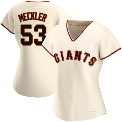 Women's Wade Meckler San Francisco Giants Authentic Cream Home Jersey