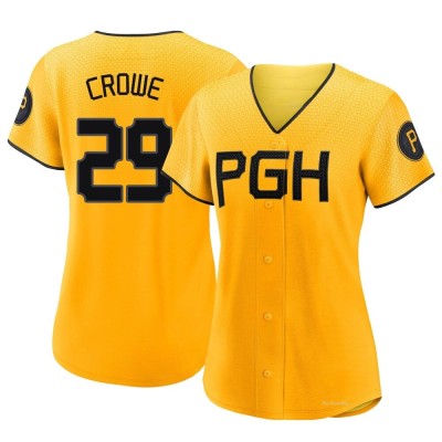 Women's Wil Crowe Pittsburgh Pirates Authentic Gold 2023 City Connect Jersey