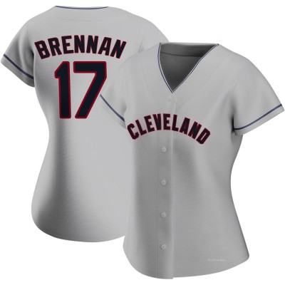 Women's Will Brennan Cleveland Guardians Authentic Gray Road Jersey