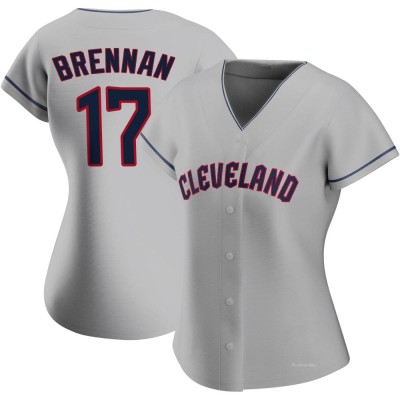 Women's Will Brennan Cleveland Guardians Authentic Gray Road Jersey