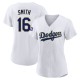 Women's Will Smith Los Angeles Dodgers Replica White/Gold 2021 Gold Program Player Jersey