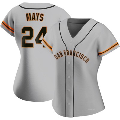 Women's Willie Mays San Francisco Giants Authentic Gray Road Jersey