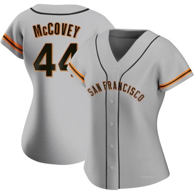 Women's Willie McCovey San Francisco Giants Authentic Gray Road Jersey