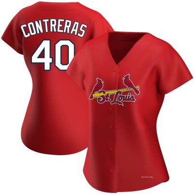 Women's Willson Contreras St. Louis Cardinals Authentic Red Alternate Jersey