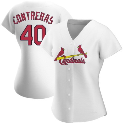 Women's Willson Contreras St. Louis Cardinals Authentic White Home Jersey