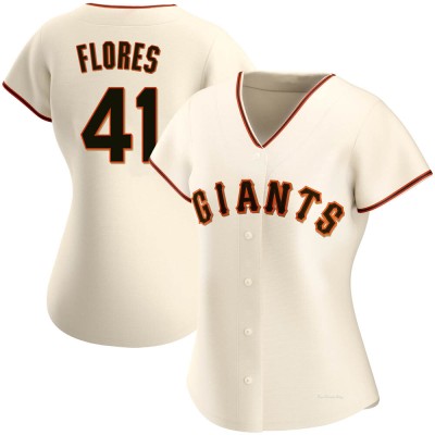 Women's Wilmer Flores San Francisco Giants Authentic Cream Home Jersey