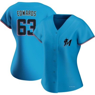 Women's Xavier Edwards Miami Marlins Replica Blue Alternate Jersey