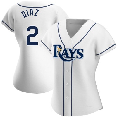 Women's Yandy Diaz Tampa Bay Rays Authentic White Home Jersey