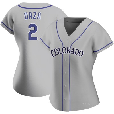 Women's Yonathan Daza Colorado Rockies Authentic Gray Road Jersey