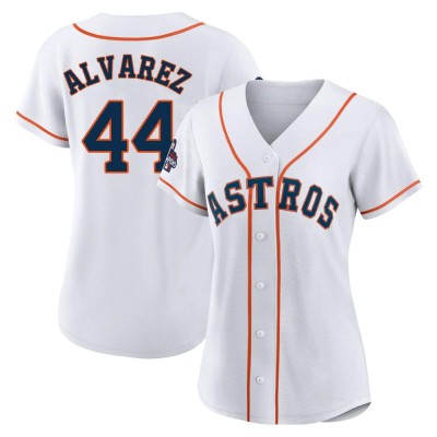 Women's Yordan Alvarez Houston Astros Authentic White 2022 World Series Champions Home Jersey