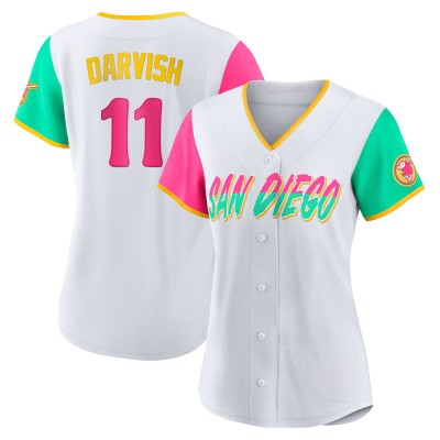 Women's Yu Darvish San Diego Padres Authentic White 2022 City Connect Jersey