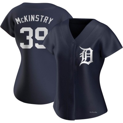 Women's Zach McKinstry Detroit Tigers Authentic Navy Alternate Jersey