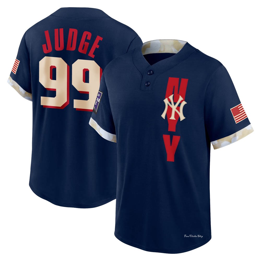 Youth Aaron Judge New York Yankees Game Navy 2021 All Star Replica Jersey Fans Clothes Shop 