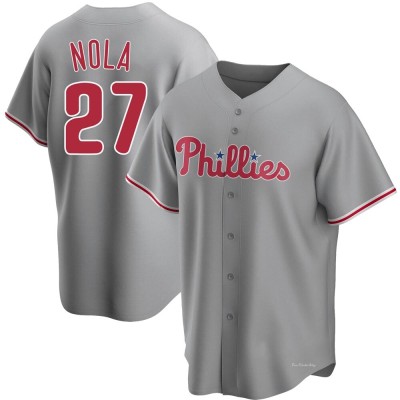 Youth Aaron Nola Philadelphia Phillies Replica Gray Road Jersey