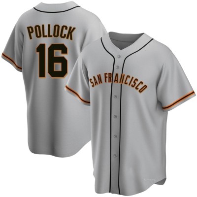 Youth AJ Pollock San Francisco Giants Replica Gray Road Jersey