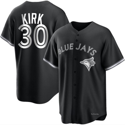 Youth Alejandro Kirk Toronto Blue Jays Replica Black/White Jersey