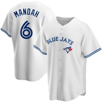 Youth Alek Manoah Toronto Blue Jays Replica White Home Jersey