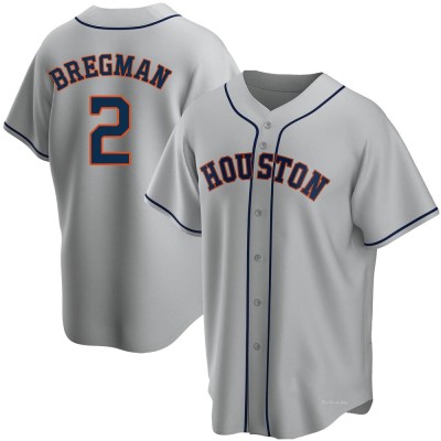 Youth Alex Bregman Houston Astros Replica Gray Road Jersey