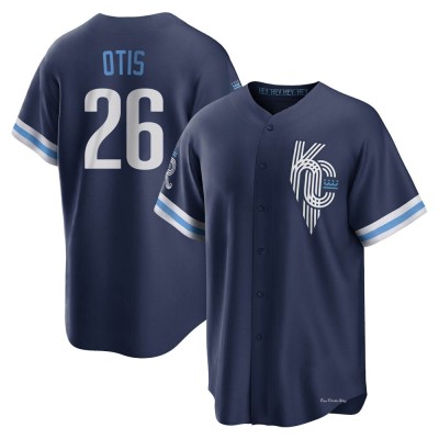 Youth Amos Otis Kansas City Royals Replica Navy 2022 City Connect Jersey