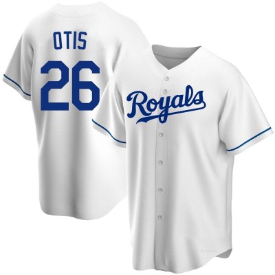 Youth Amos Otis Kansas City Royals Replica White Home Jersey