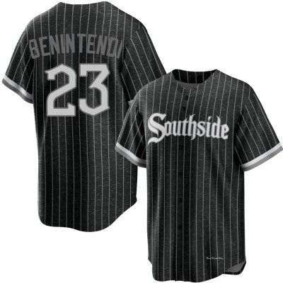 Youth Andrew Benintendi Chicago White Sox Replica Black 2021 City Connect Jersey