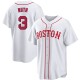 Youth Babe Ruth Boston Red Sox Replica White 2021 Patriots' Day Jersey