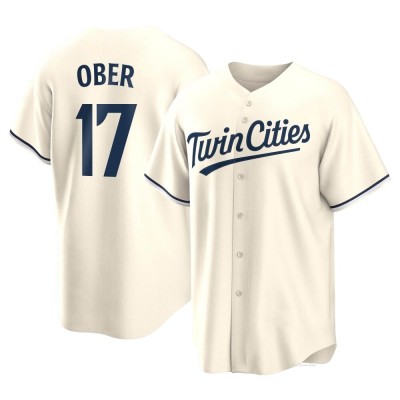 Youth Bailey Ober Minnesota Twins Replica Cream Alternate Jersey