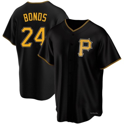 Youth Barry Bonds Pittsburgh Pirates Replica Black Alternate Jersey