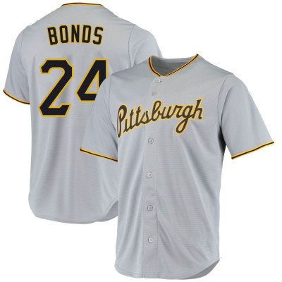 Youth Barry Bonds Pittsburgh Pirates Replica Gray Road Jersey