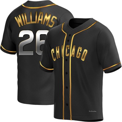 Youth Billy Williams Chicago Cubs Replica Black Golden Alternate Jersey