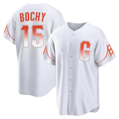 Youth Bruce Bochy San Francisco Giants Replica White 2021 City Connect Jersey