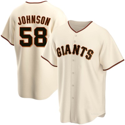 Youth Bryce Johnson San Francisco Giants Replica Cream Home Jersey