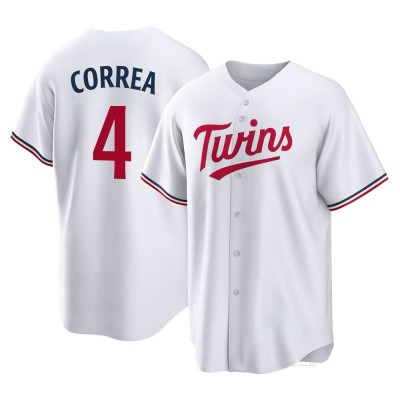 Youth Carlos Correa Minnesota Twins Replica White Home Jersey