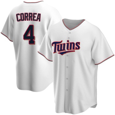 Youth Carlos Correa Minnesota Twins Replica White Home Jersey