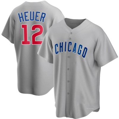 Youth Codi Heuer Chicago Cubs Replica Gray Road Jersey