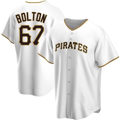 Youth Cody Bolton Pittsburgh Pirates Replica White Home Jersey