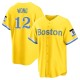 Youth Connor Wong Boston Red Sox Replica Gold/Light Blue 2021 City Connect Player Jersey