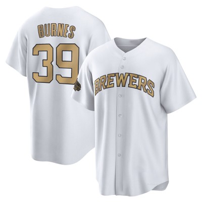 Youth Corbin Burnes Milwaukee Brewers Game White Replica 2022 All-Star Jersey